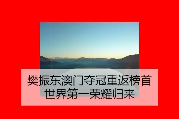 樊振东澳门夺冠重返榜首 世界第一荣耀归来