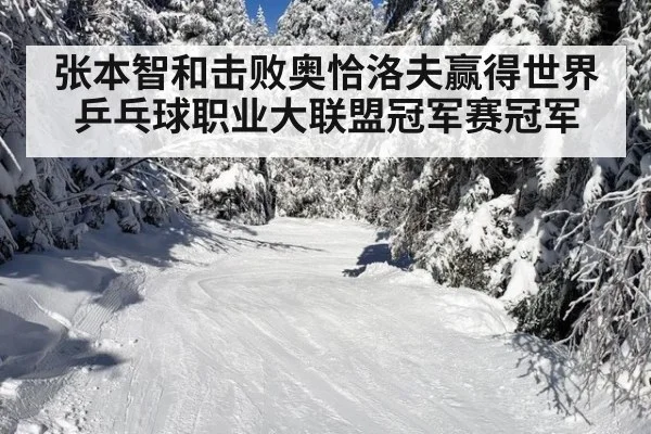 张本智和击败奥恰洛夫赢得世界乒乓球职业大联盟冠军赛冠军